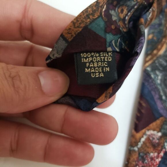 Structure Men's Ties Multicolor 100% Silk Bundle Of 2 - Picture 7 of 11